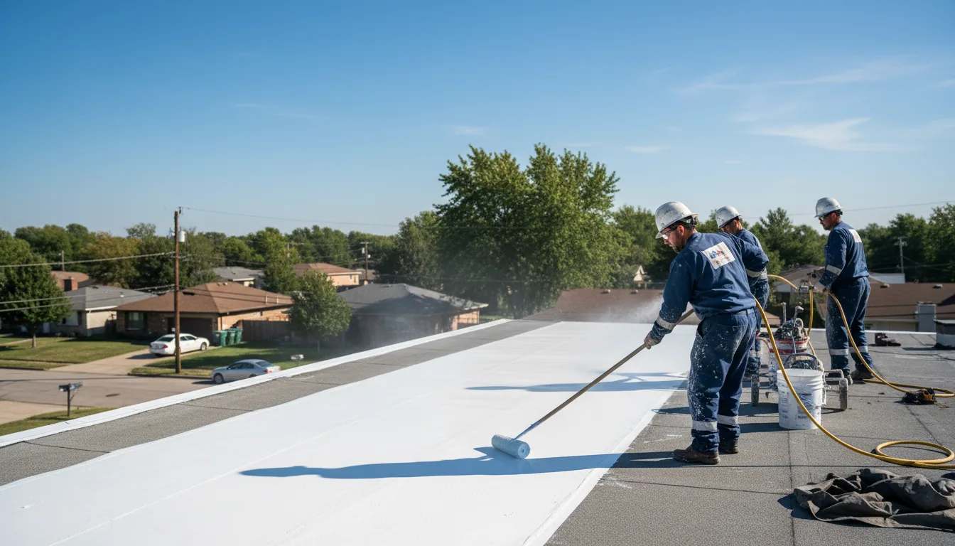 Commercial roof coating in Cisco, TX near me